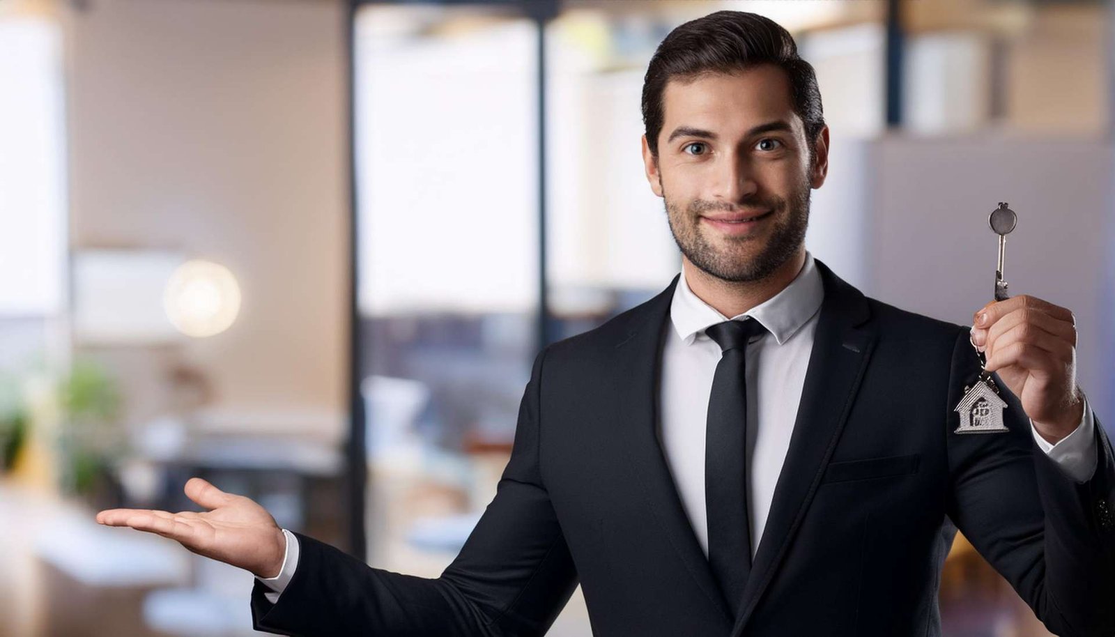 hombre con una llave